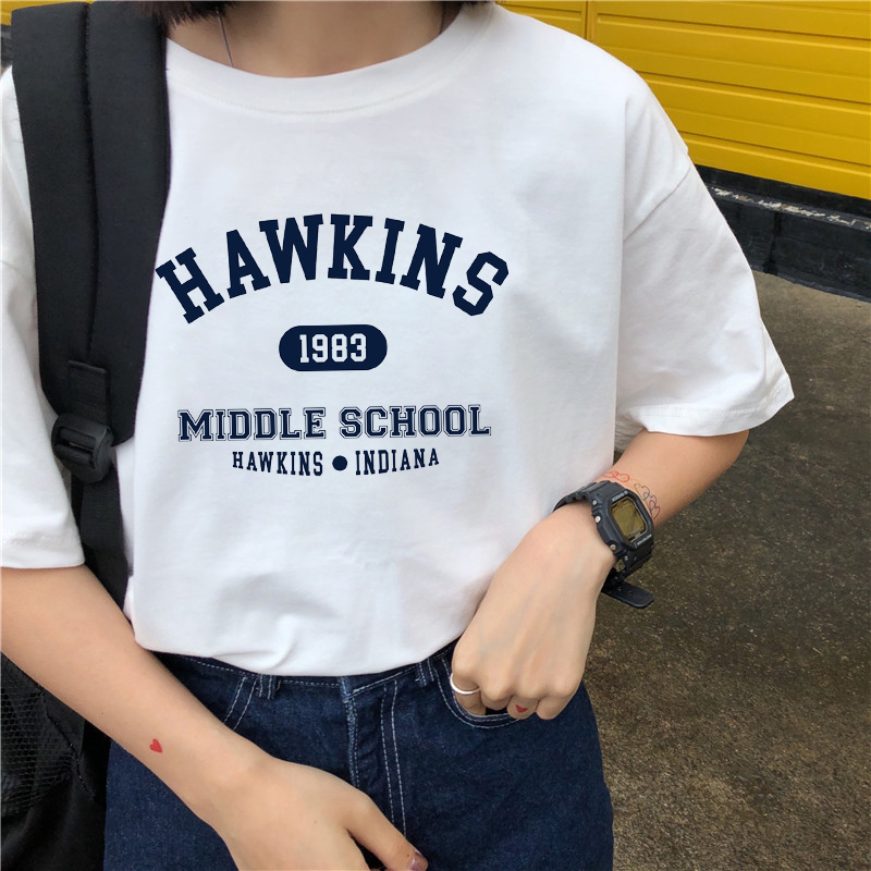 Dámské tričko Stranger Things "Hawkins Middle School"