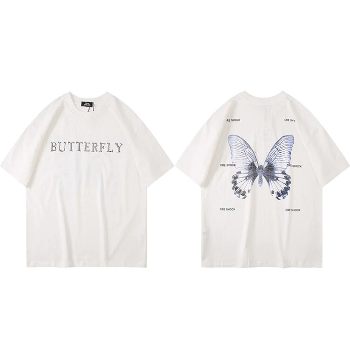 Fashion tričko "Butterfly" bílé