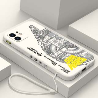 Kryt na telefon Star Wars "Millennium Falcon" bílý